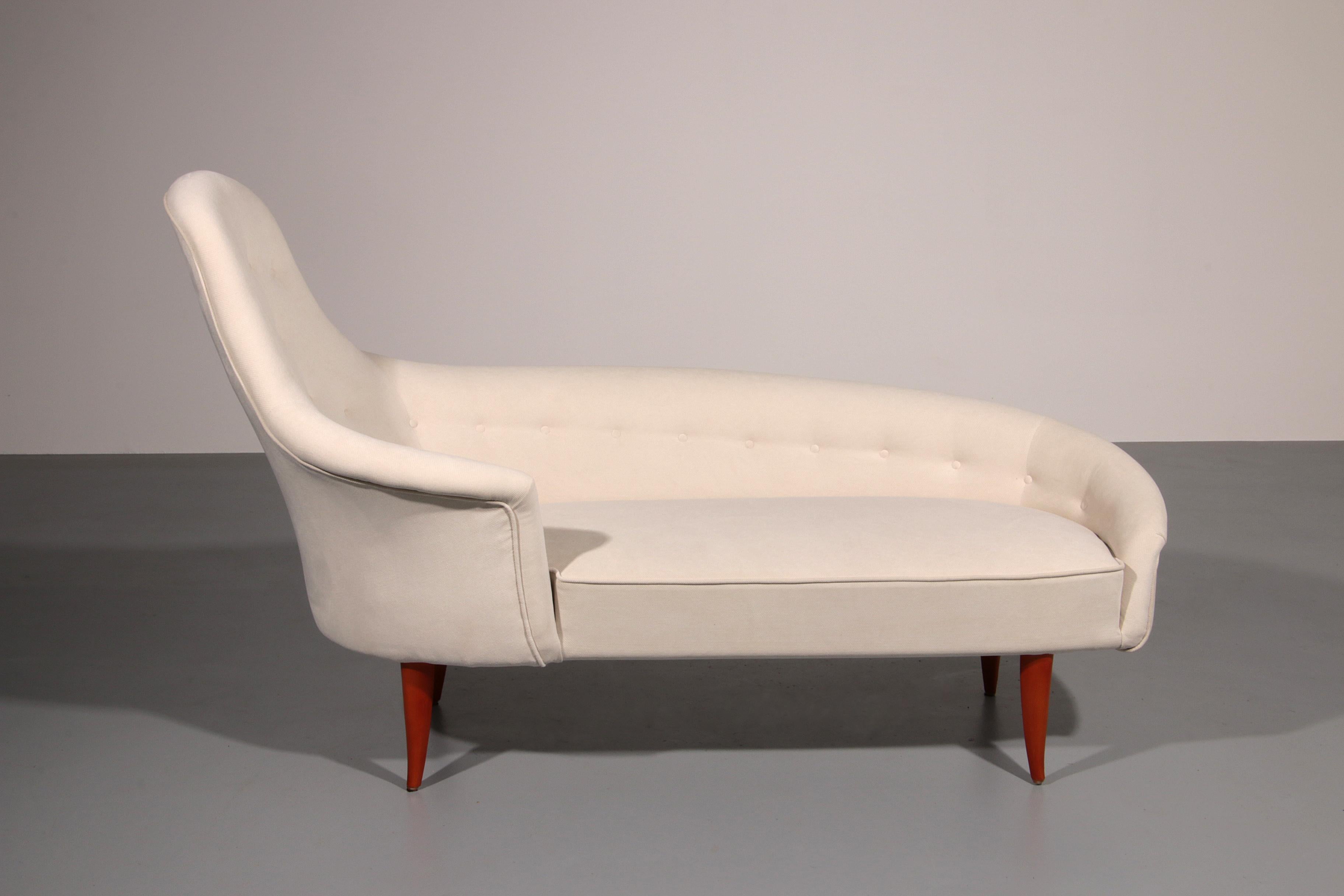 Svedese Chaise Lounge di Kerstin Hörlin-Holmquist per Nordiska Kompaniet, anni '50 in vendita
