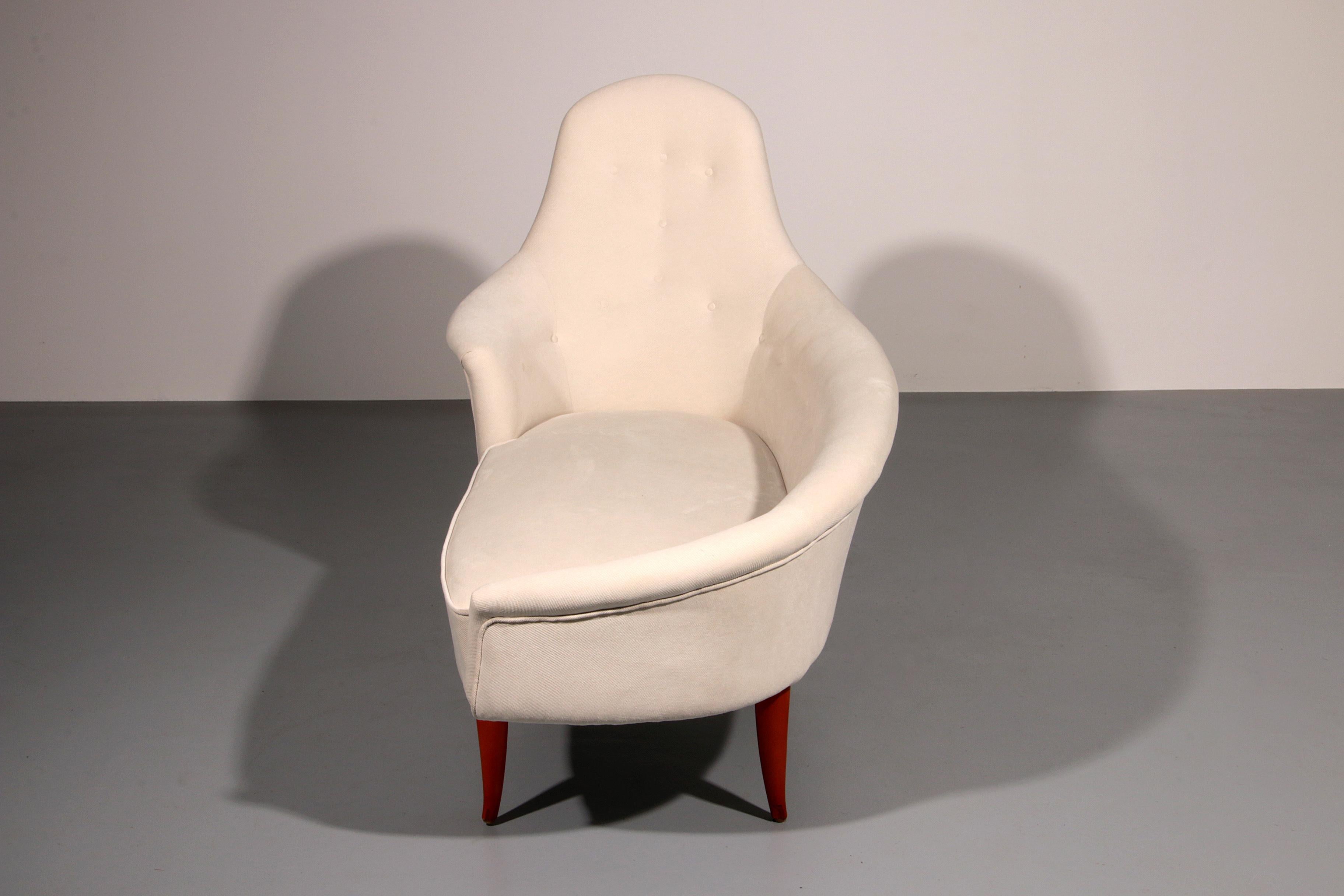 Chaise Lounge di Kerstin Hörlin-Holmquist per Nordiska Kompaniet, anni '50 In condizioni ottime in vendita a Oirlo, LI