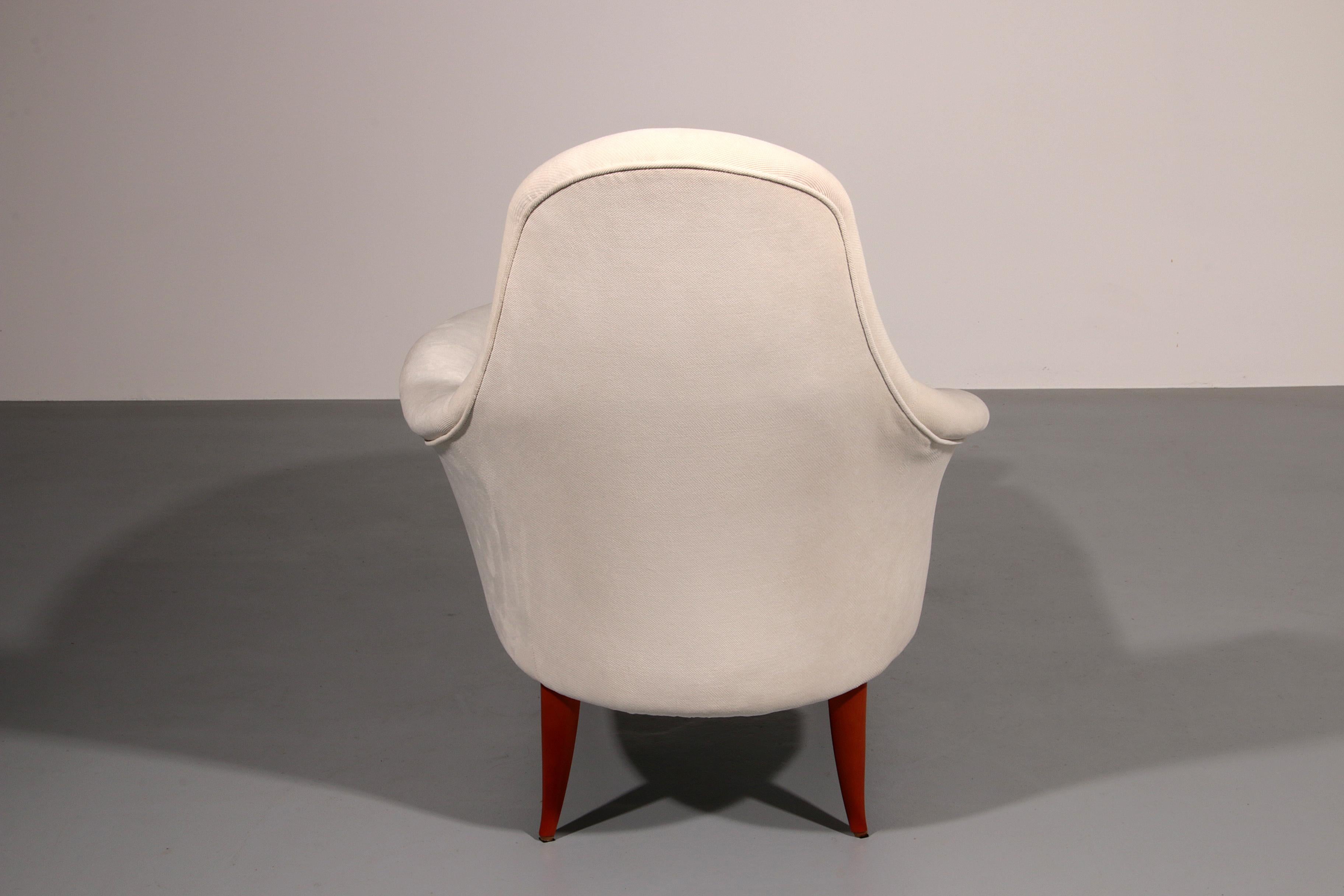 Tessuto Chaise Lounge di Kerstin Hörlin-Holmquist per Nordiska Kompaniet, anni '50 in vendita