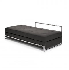 Chaise lounge ClassiCon Day Bed design Eileen Gray - Black leather