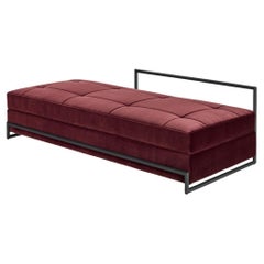 Chaise lounge ClassiCon Day Bed design Eileen Gray - Brownred