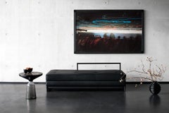 Chaise lounge ClassiCon Day Bed design Eileen Gray - White leather - Black