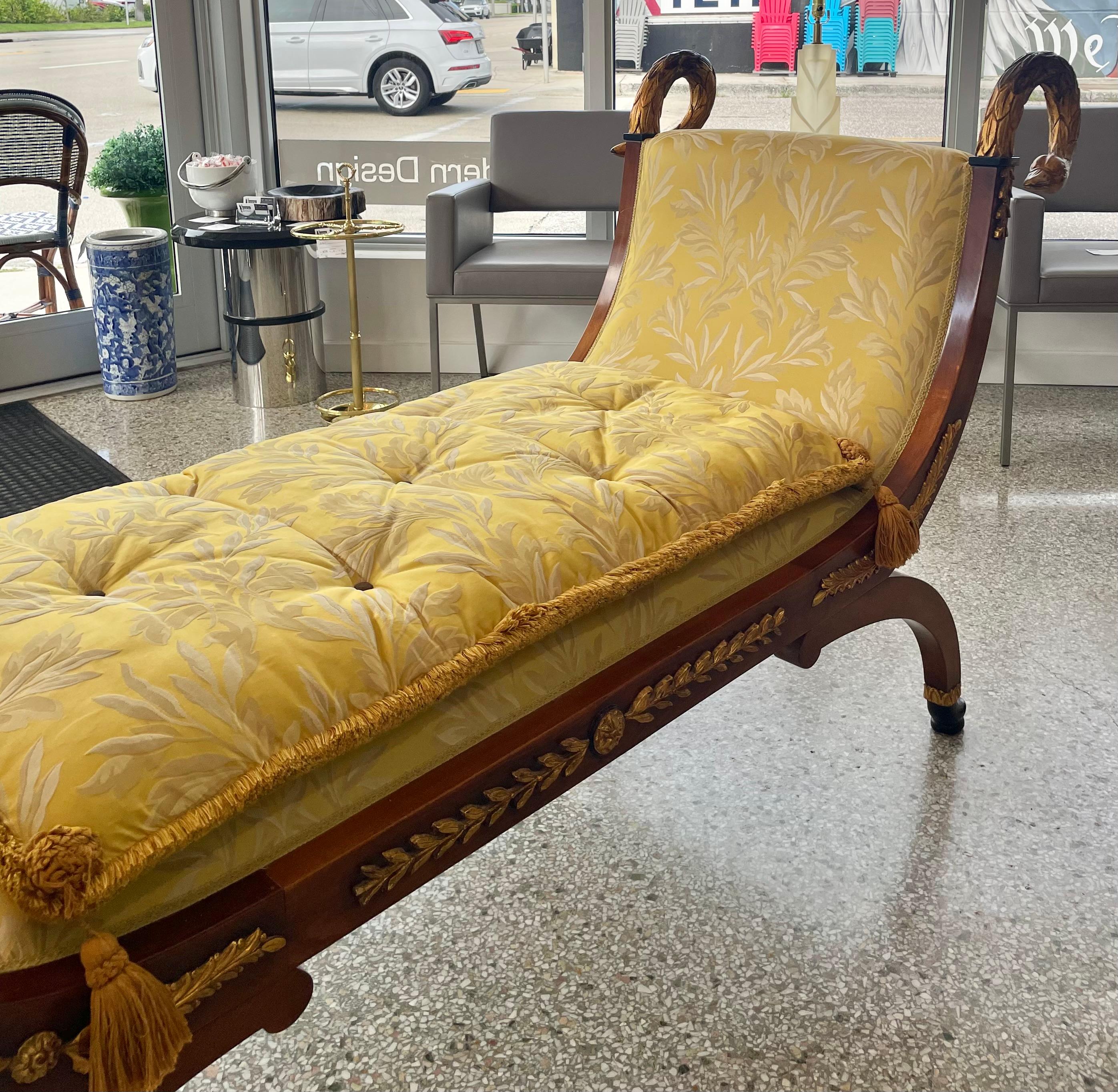 Hand-Crafted Chaise Lounge for Versace Home For Sale