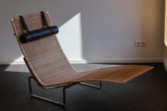 Vintage Chaise Lounge Model PK24 Designed by Poul Kjaerholm for E. Kold Christensen