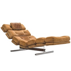 Chaise Lounge or Gervan Belgium in Original Upholstery