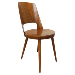 Chaise Mondor vintage de marque Baumann en bois des années 60