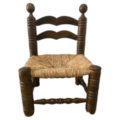 Chaise paillée Georges Robert