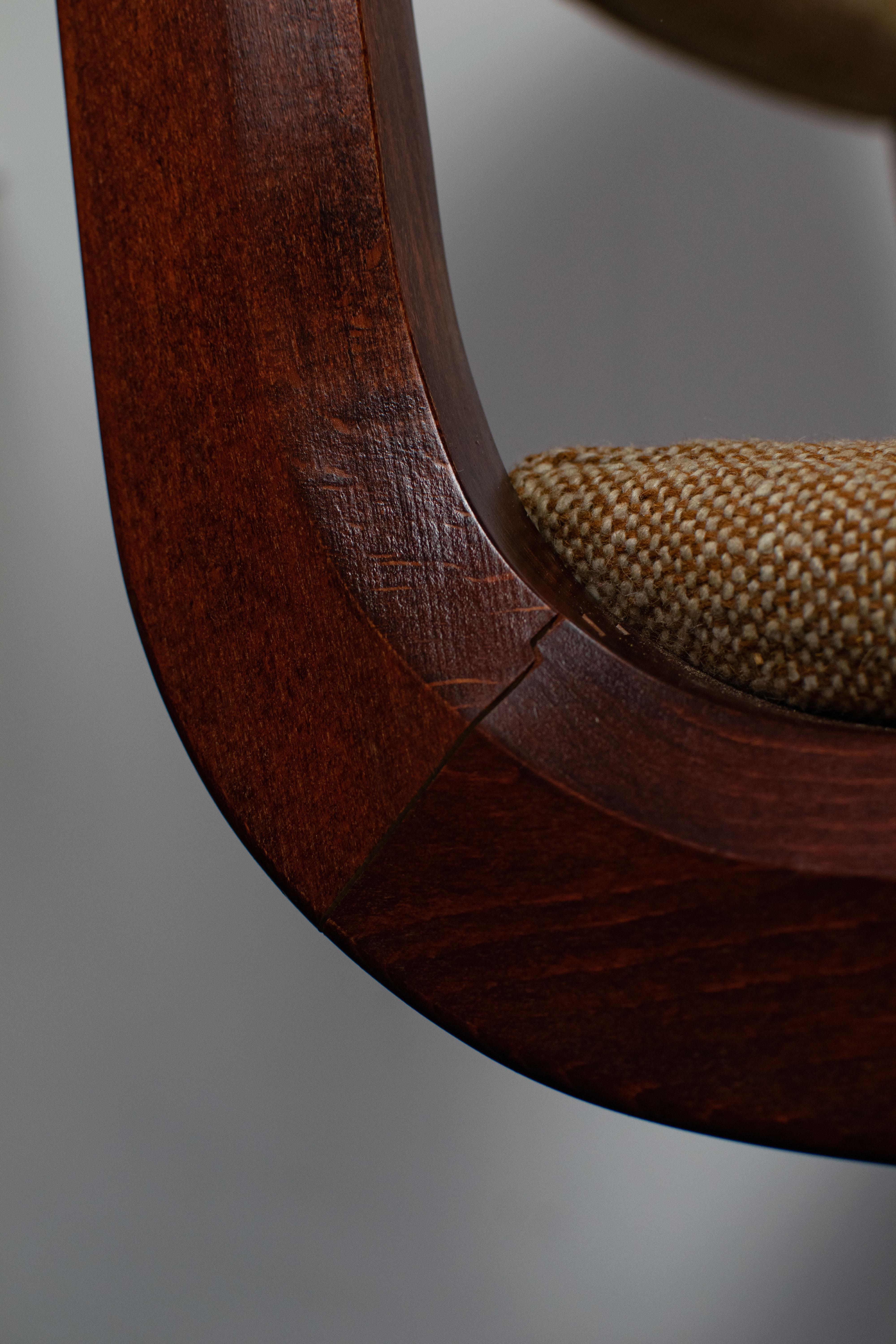 Chaise pivotante en teck danoise mi-siècle, 1960 3