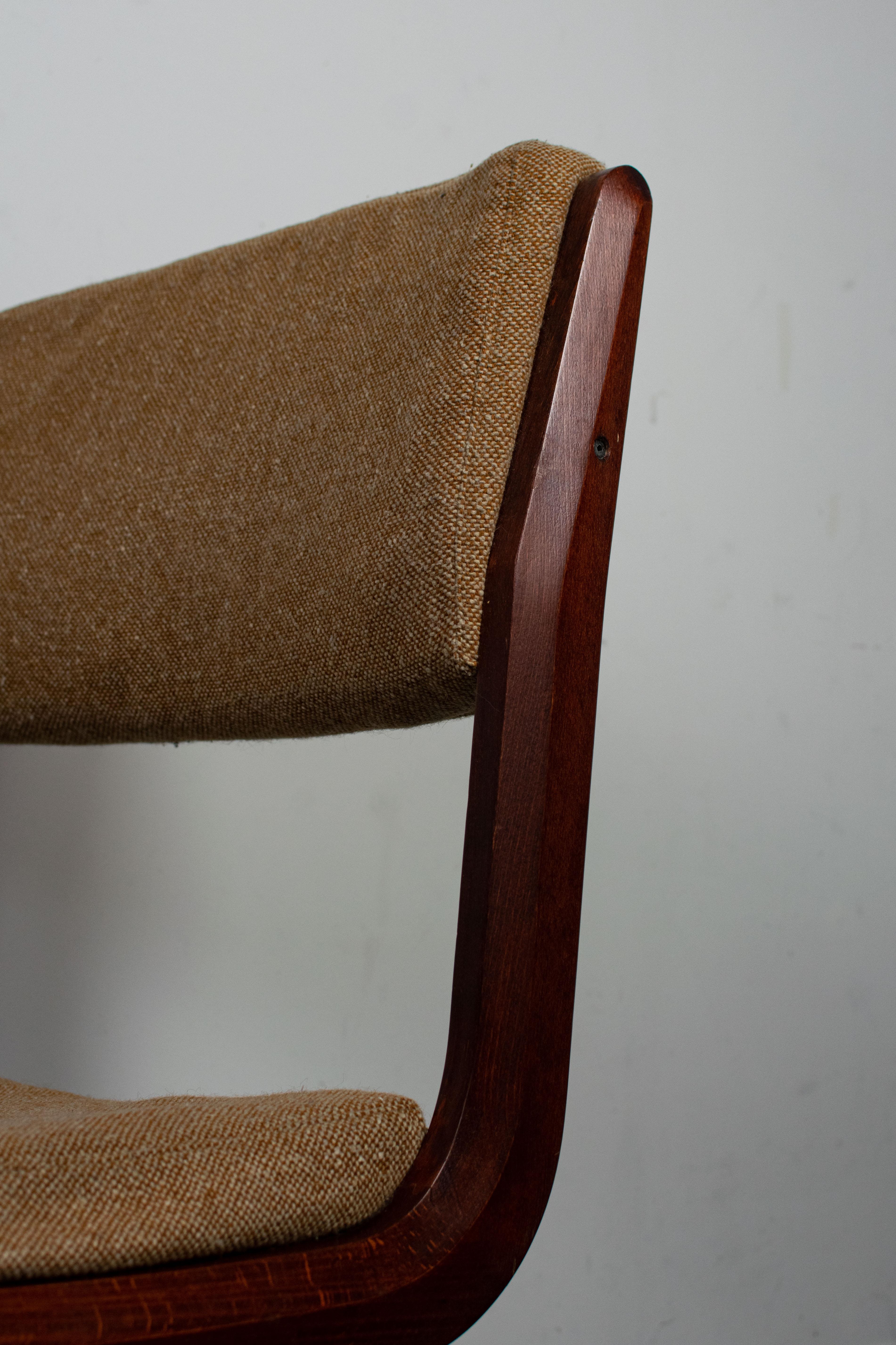 Chaise pivotante en teck danoise mi-siècle, 1960 6