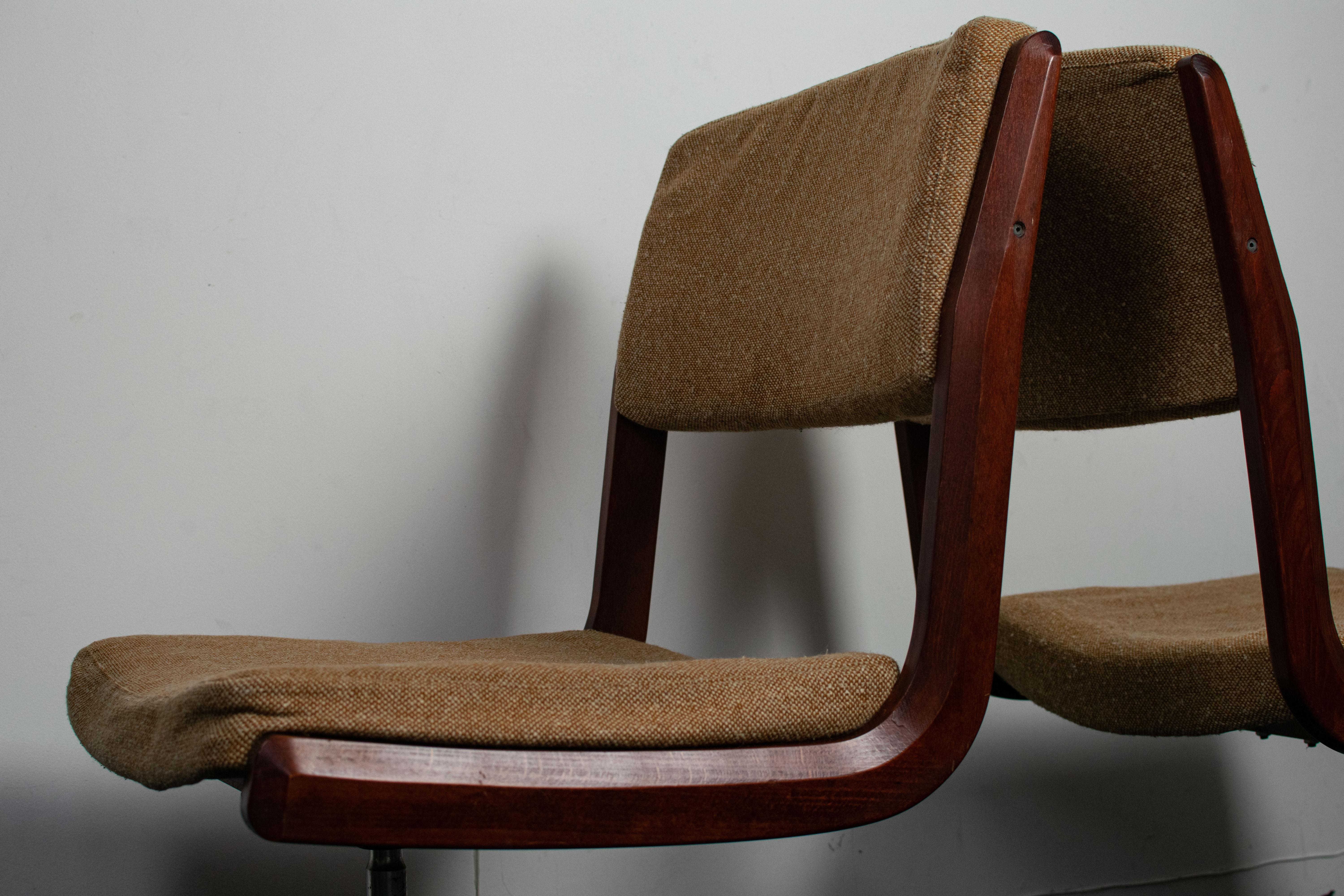 Chaise pivotante en teck danoise mi-siècle, 1960 12