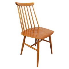 Chaise scandinave Fanett par Ilmari Tapiovaara vintage en teck et bois de hêtre