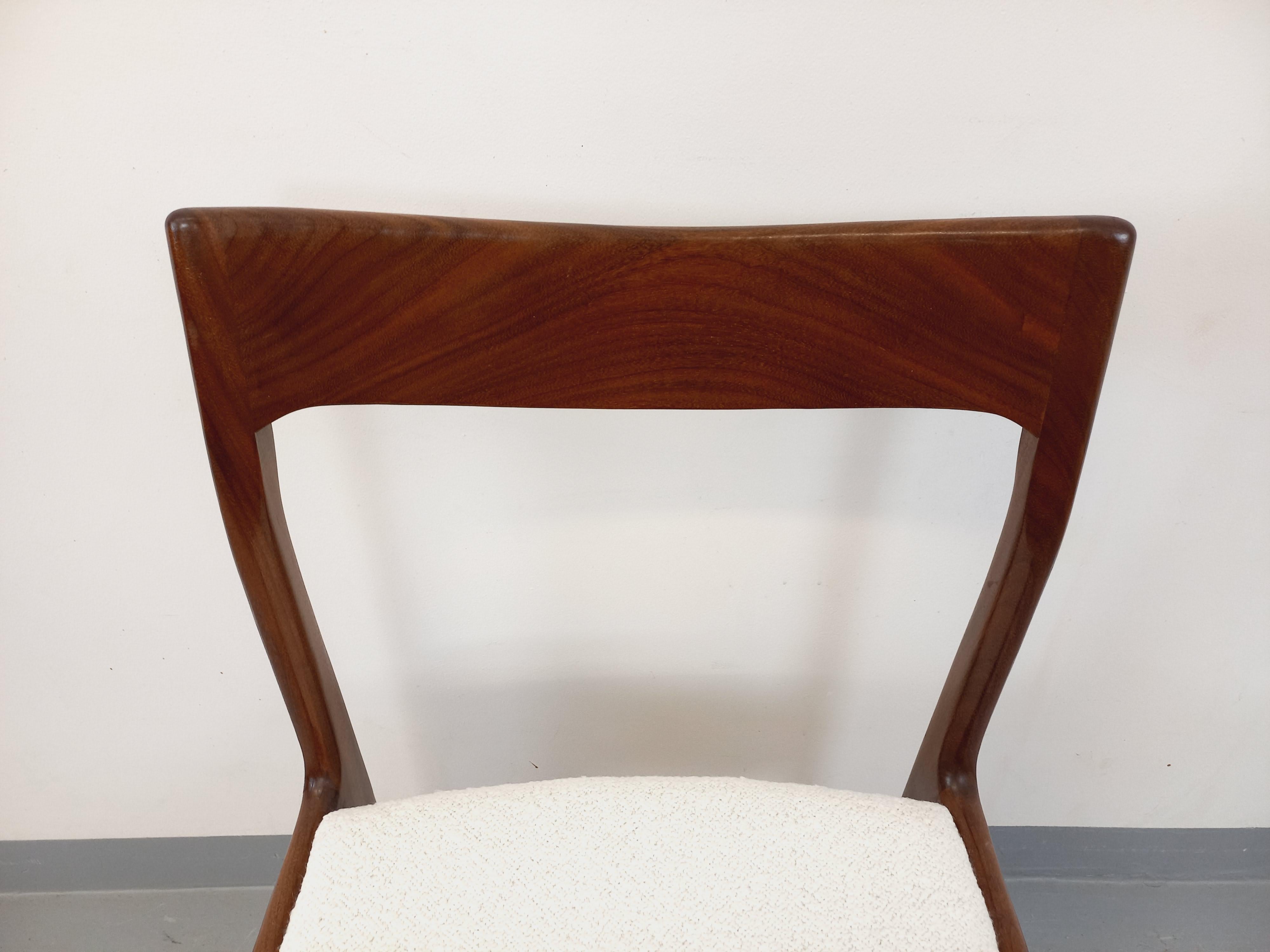 Chaise scandinave vintage en teck des années 60 For Sale 2
