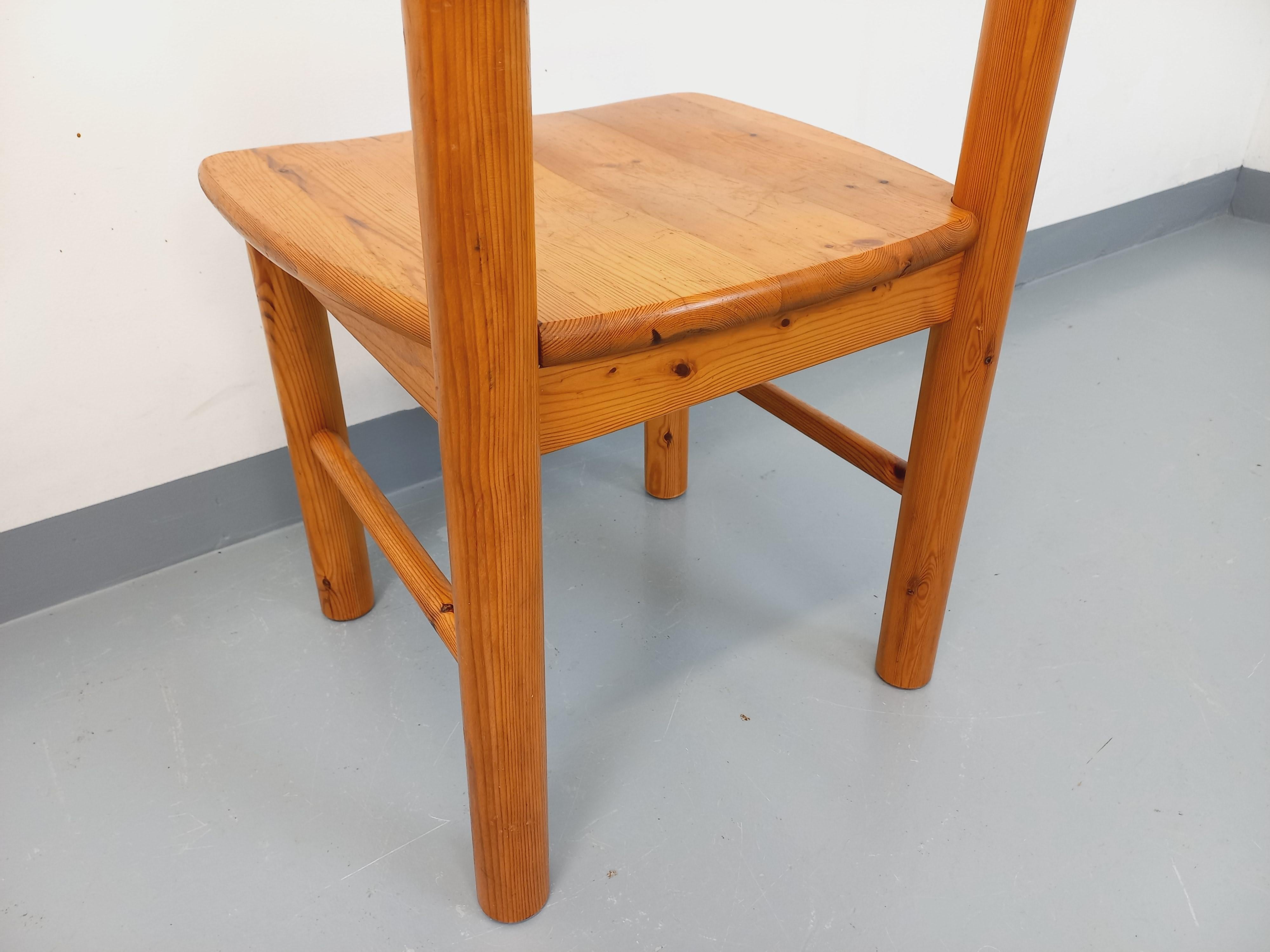 Chaise scandinave vintage Rainer Daumiller en pin des années 70 im Angebot 3