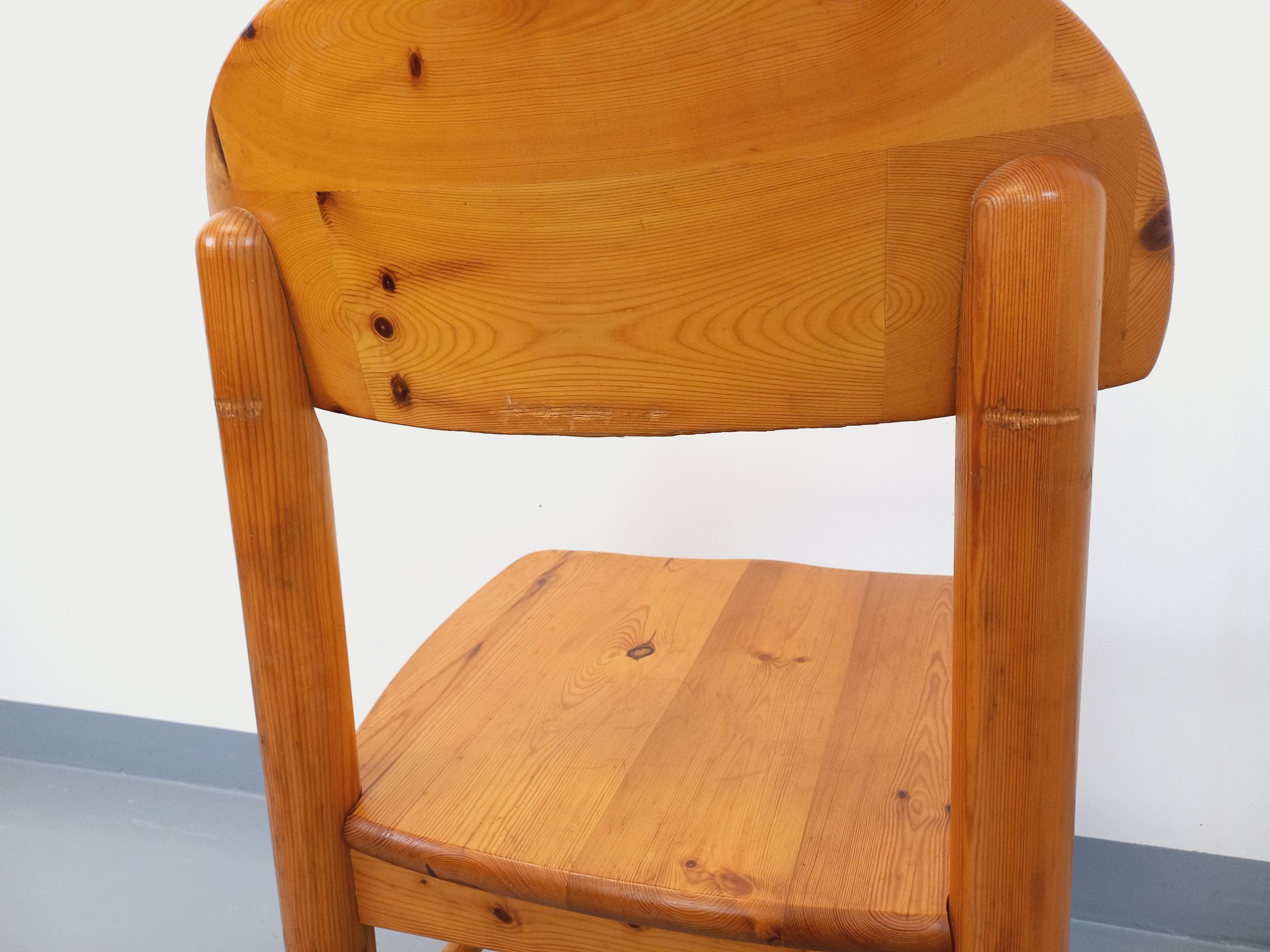 Chaise scandinave vintage Rainer Daumiller en pin des années 70 im Angebot 5