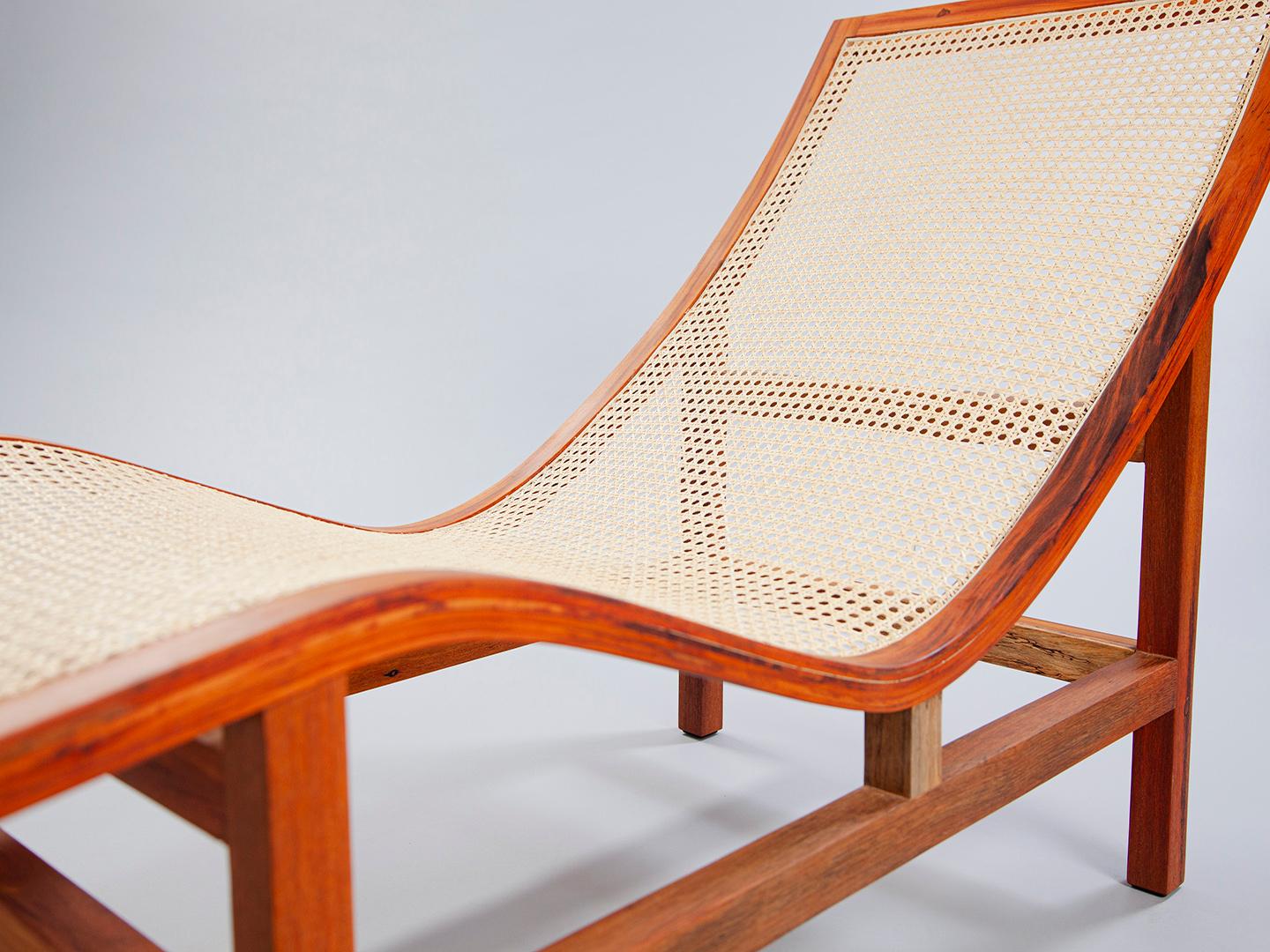 Chaise Sossego en bois massif brésilien et paille naturelle en vente 2