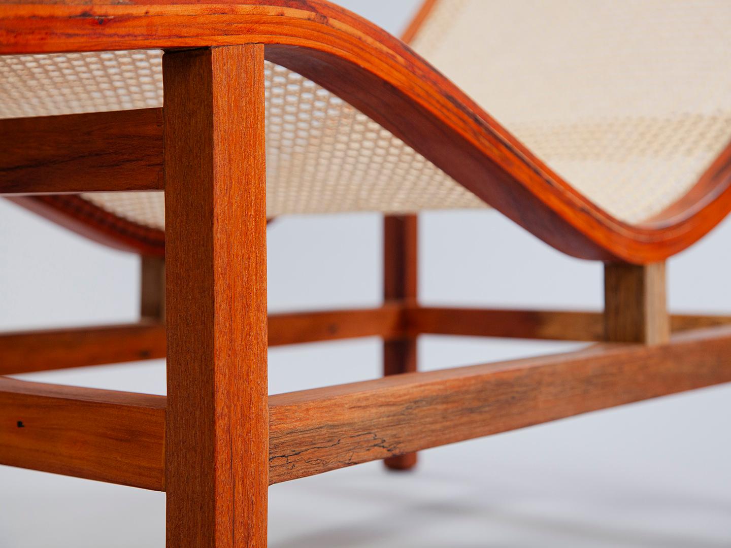 Chaise Sossego en bois massif brésilien et paille naturelle en vente 6