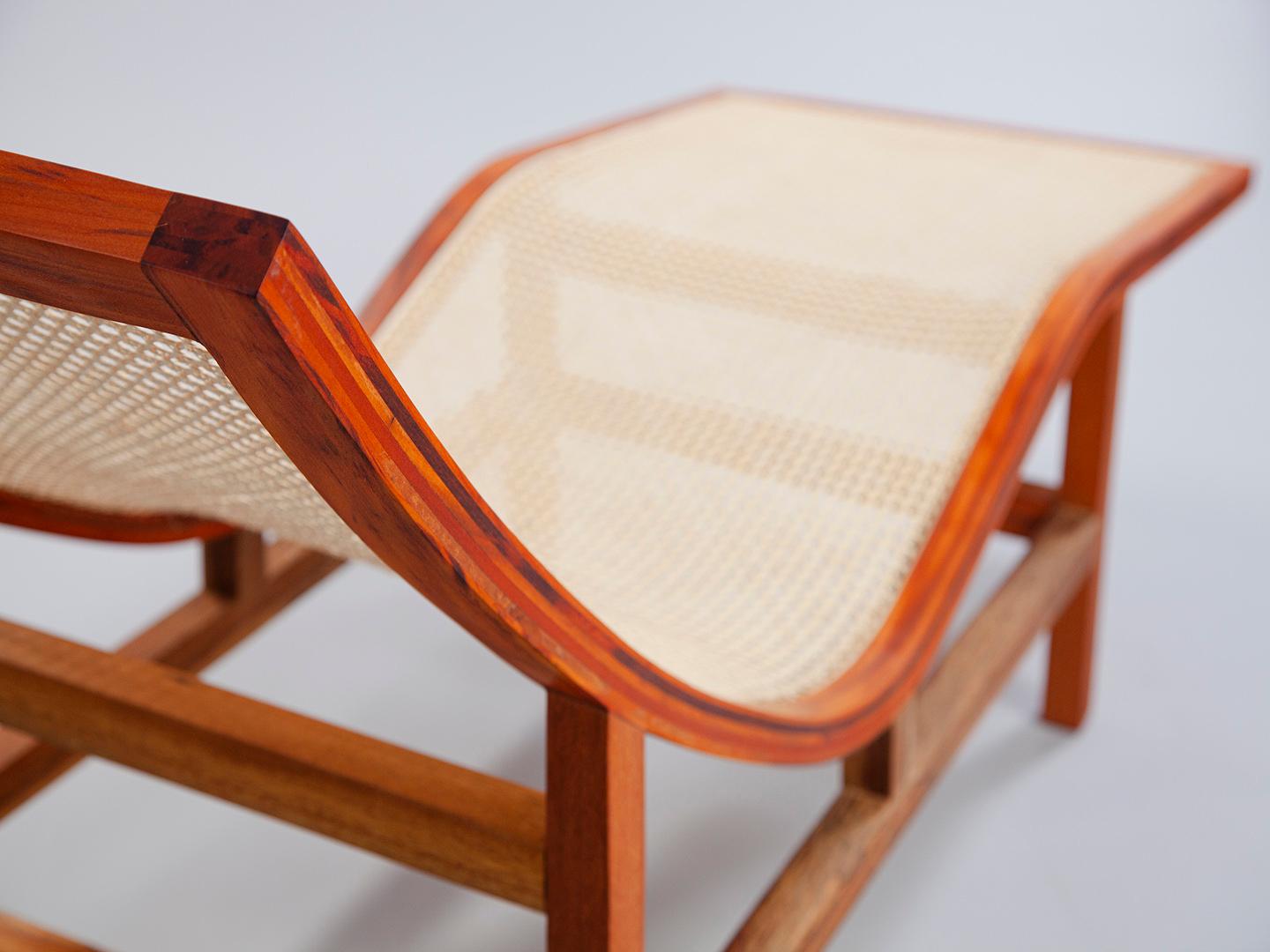 Chaise Sossego en bois massif brésilien et paille naturelle en vente 11