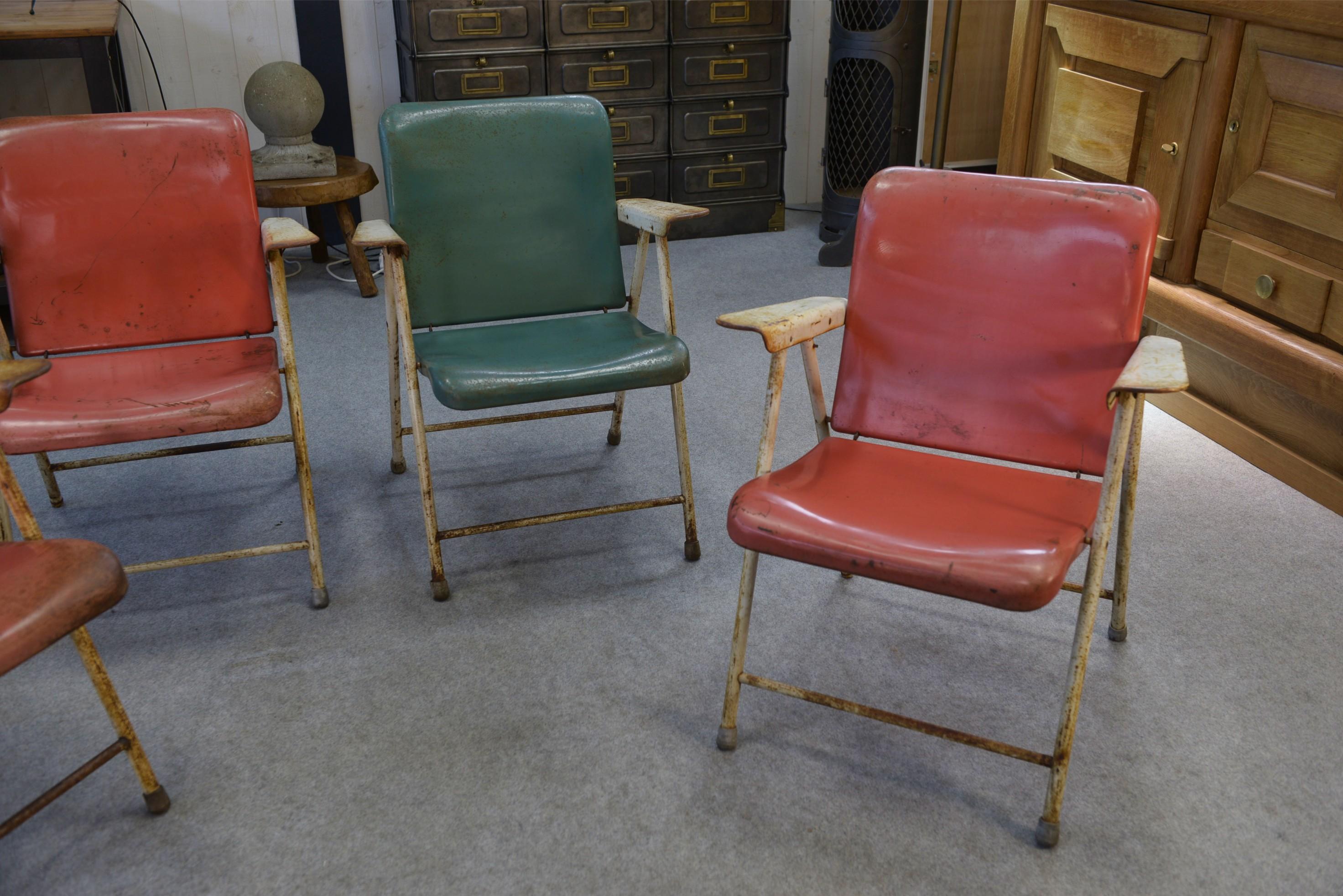 Chaises pliantes par Russel Wright pour Samsonite Chairs Anni '60 in vendita 4