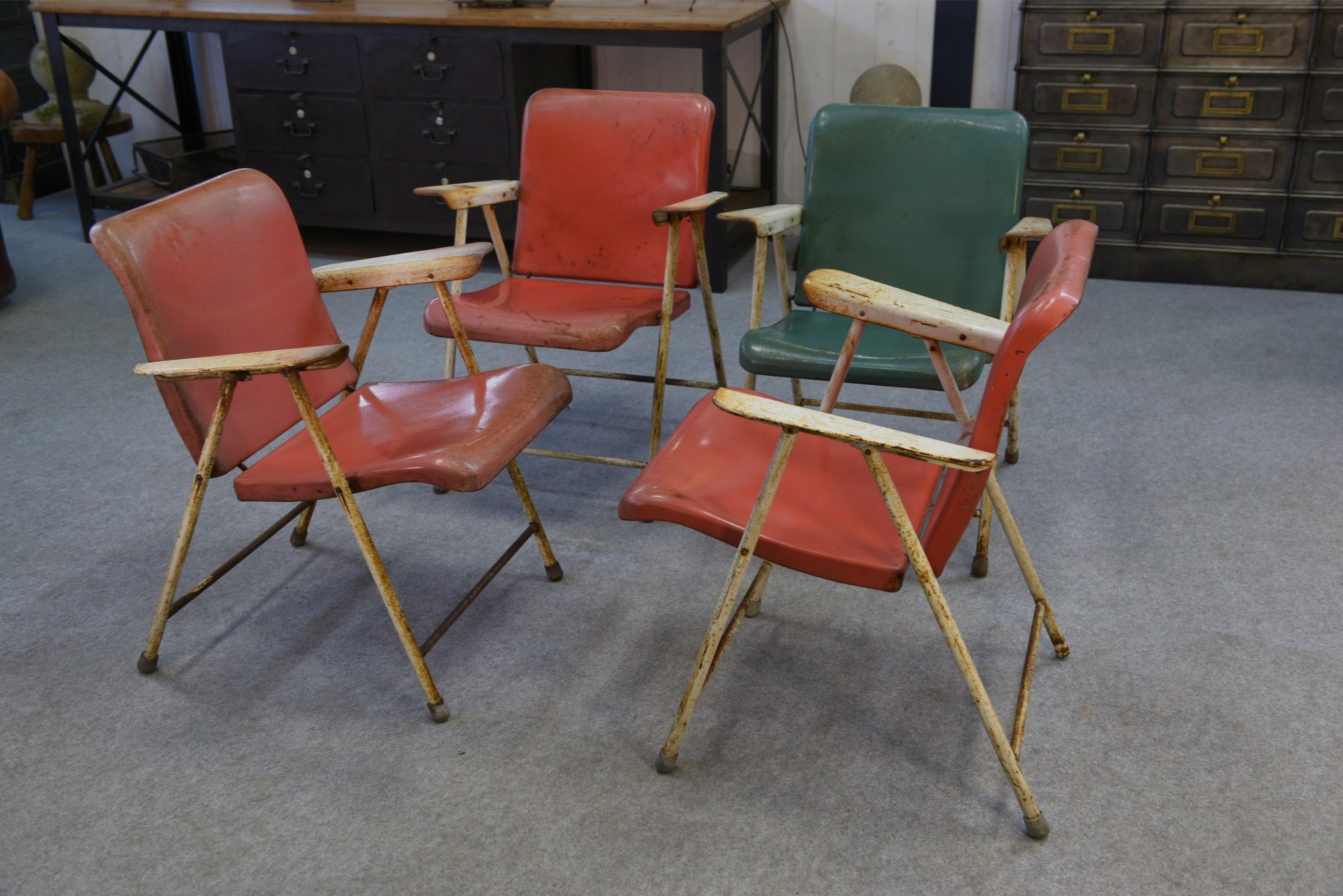 Chaises pliantes par Russel Wright pour Samsonite Chairs Anni '60 in vendita 8
