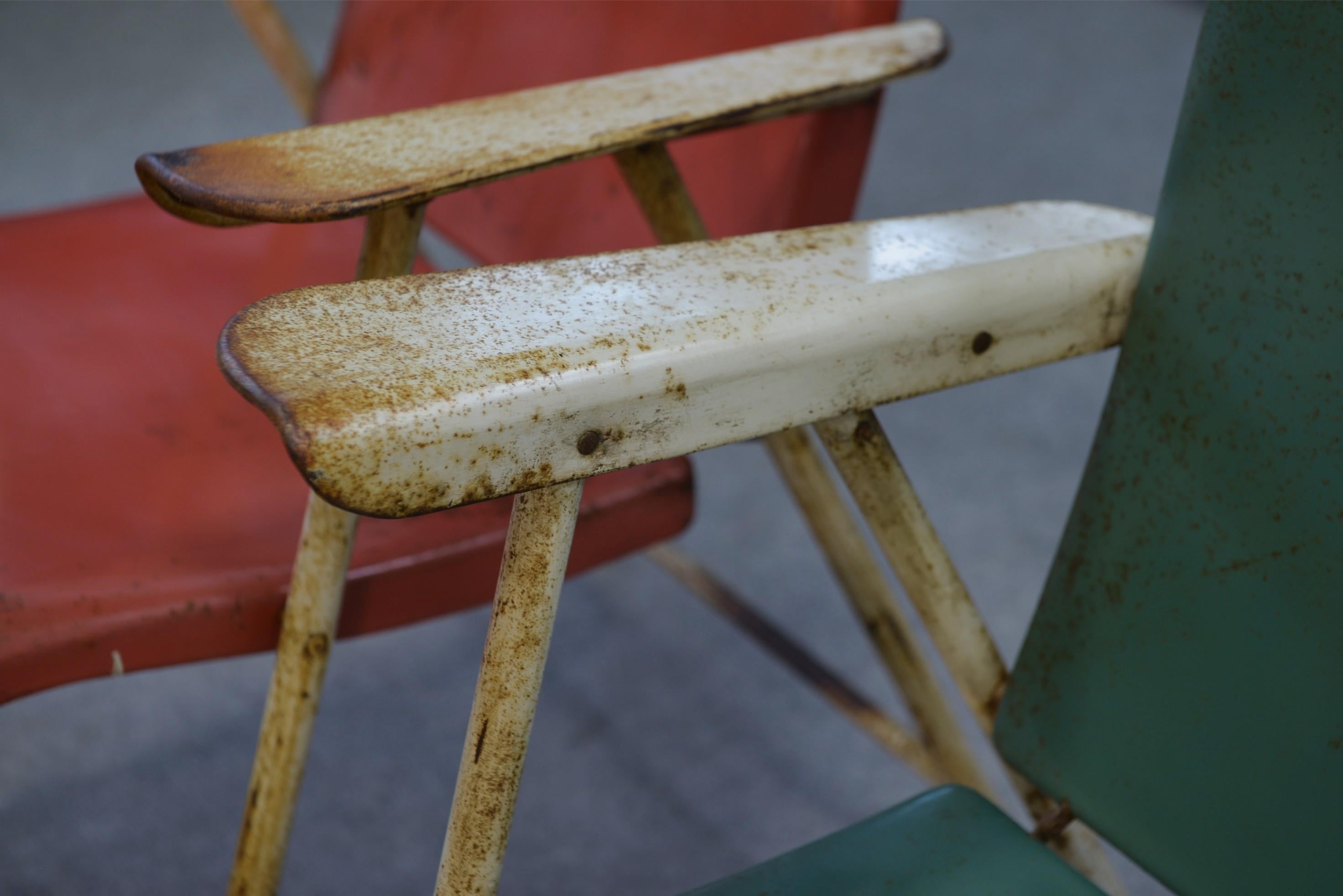 Industriale Chaises pliantes par Russel Wright pour Samsonite Chairs Anni '60 in vendita