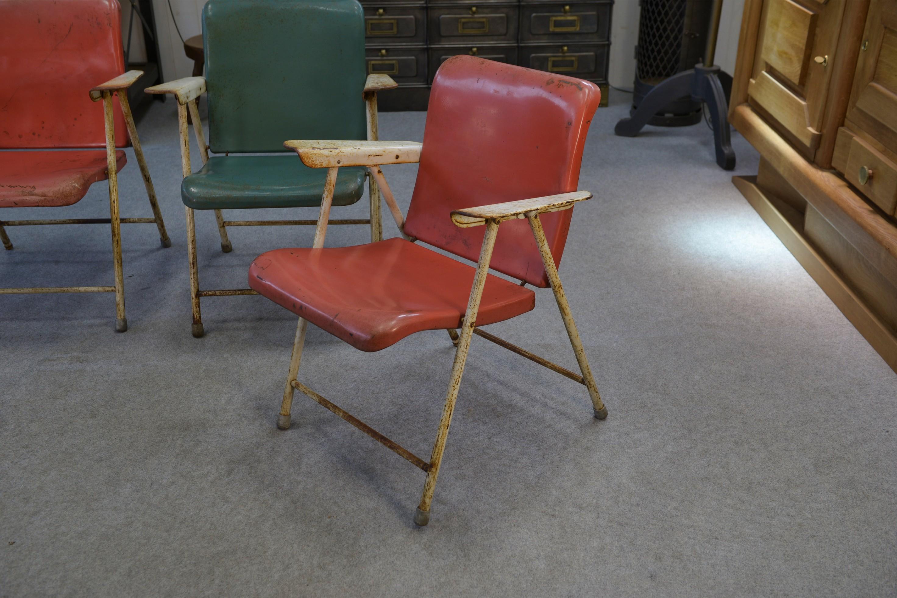 Chaises pliantes par Russel Wright pour Samsonite Chairs Anni '60 in vendita 1
