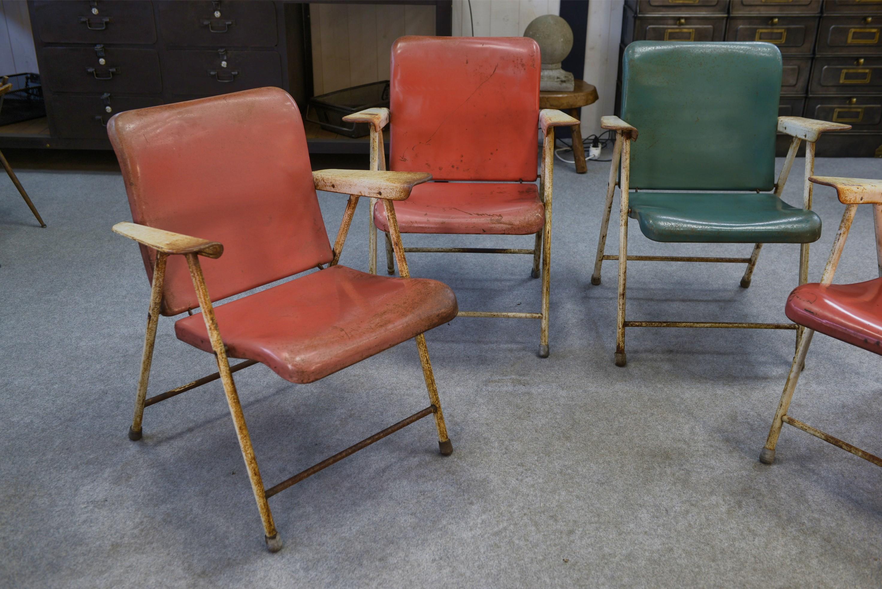 Chaises pliantes par Russel Wright pour Samsonite Chairs Anni '60 in vendita 2