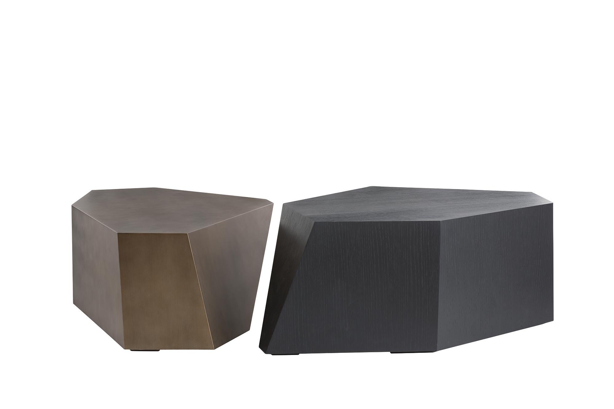 Chaka Cocktail Tables, Lote de 2 DJ5012 - Ébano, Roble Madera Dorada en Bueno estado para la venta en London, GB