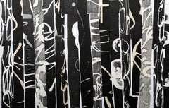 Abstract Woodcut by Chakaia Booker