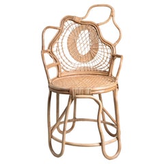 Petit fauteuil Chakra en rotin Viya de Vikram Goyal