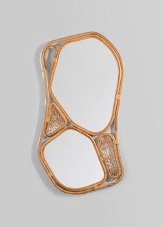 Chakra Mirror Tall in Cane, Viya by Vikram Goyal