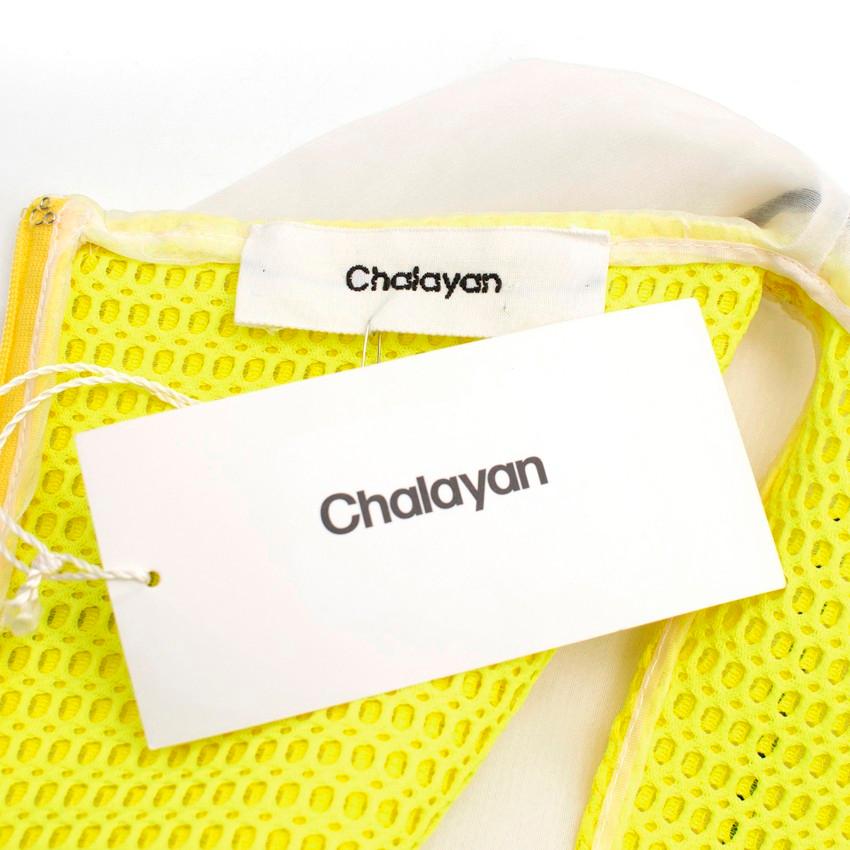 Chalayan Pop Lemon Double Layer Mini Frame Dress Size IT 42 In New Condition In London, GB