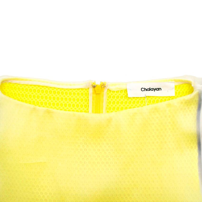 Chalayan Pop Lemon Double Layer Mini Frame Dress Size IT 42 1