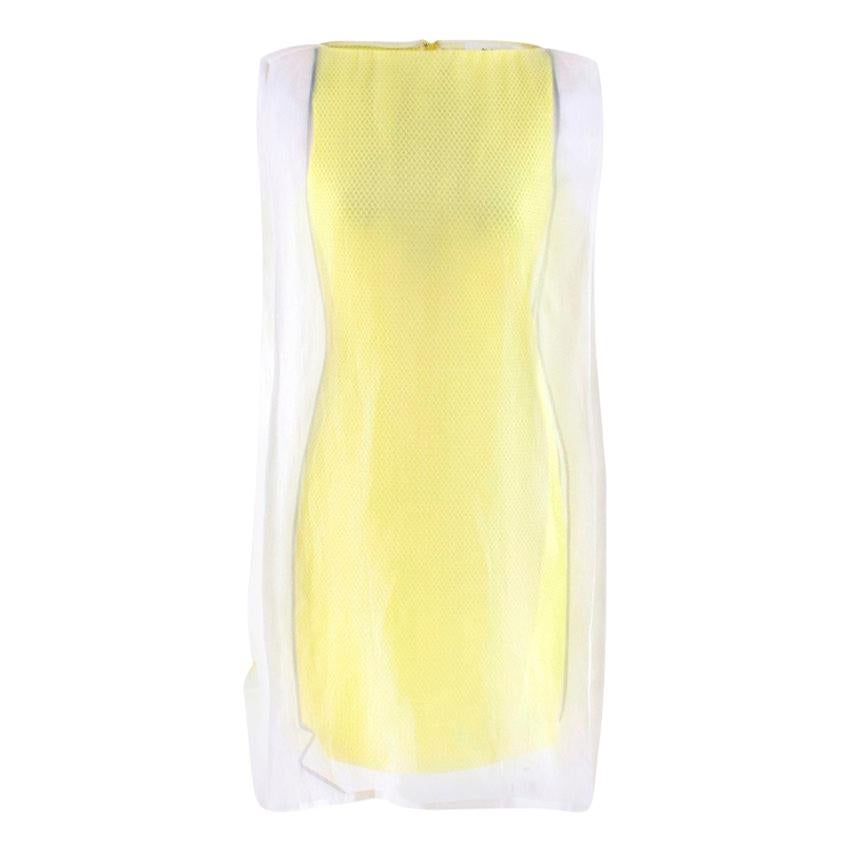 Chalayan Pop Lemon Double Layer Mini Frame Dress Size IT 42