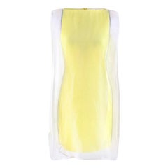 Chalayan Pop Lemon Double Layer Mini Frame Dress Size IT 42