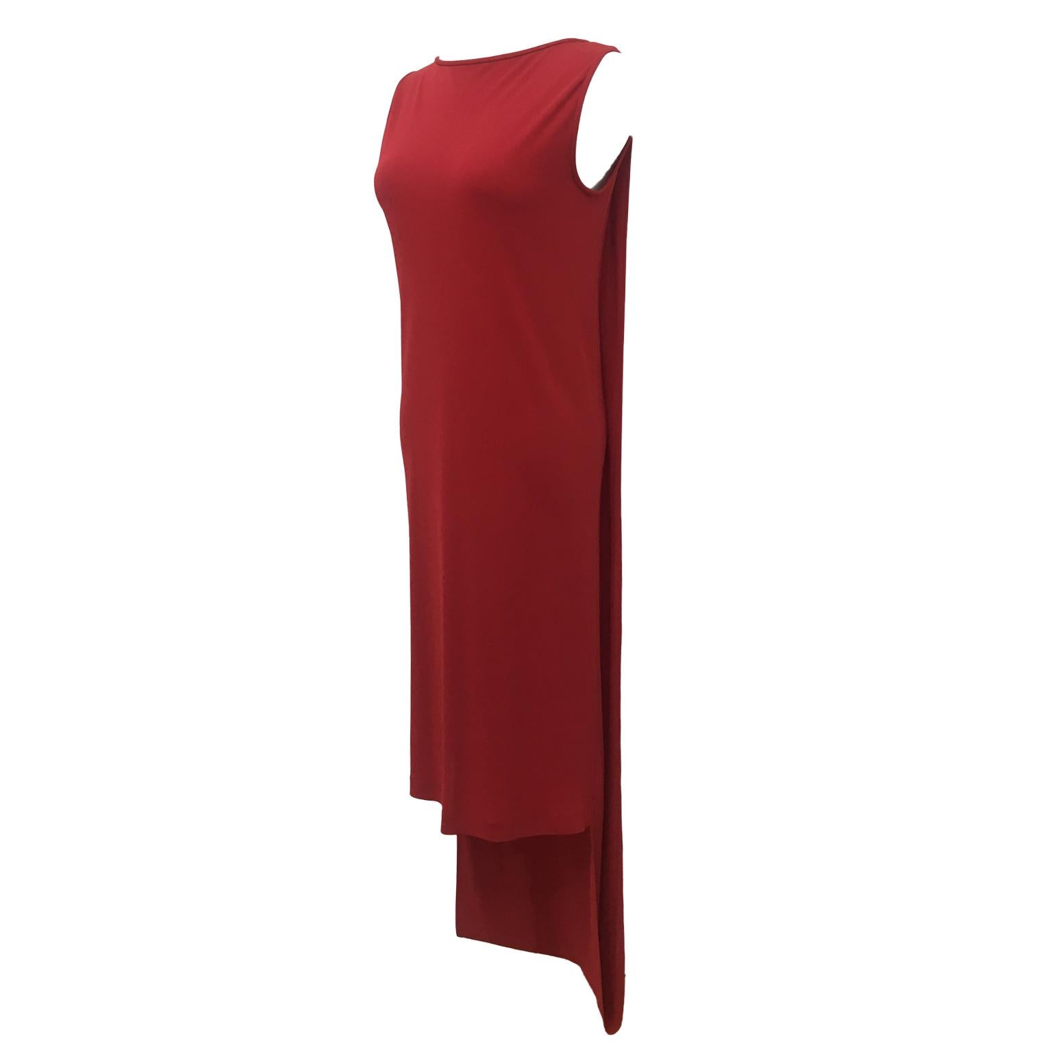 Hussein Chalayan incredible red dress from show aw 1998 