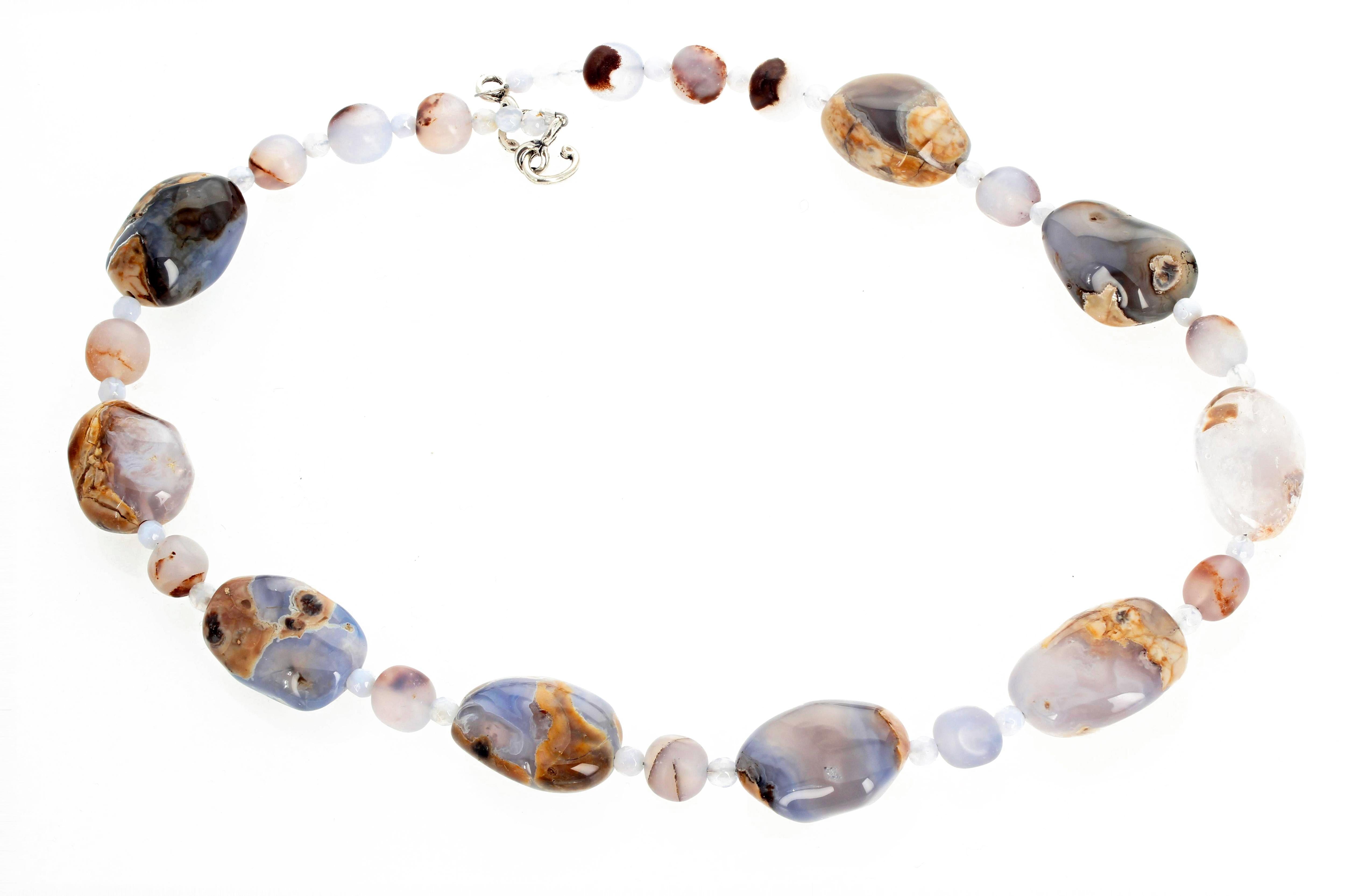 Chalcedony, Chalcedony and Chalcedony Necklace 1