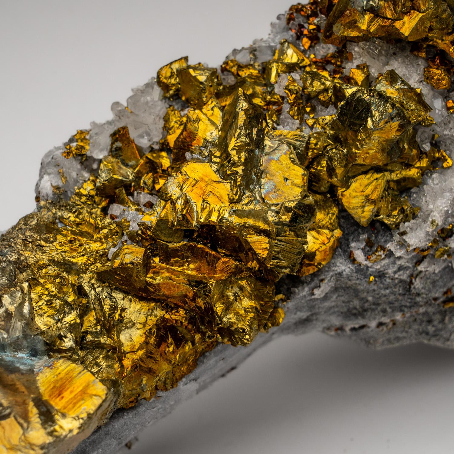Cristallo Calcopirite dalla miniera di Huanggang, Keshiketeng Qi, Chifeng, Mongolia Interna, Cina in vendita