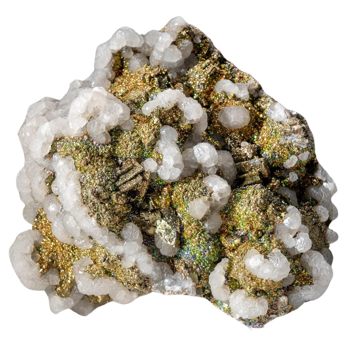 Calcopirite con calcite dalla miniera di Stari Trg, distretto di Mitrovica, Kosovo
