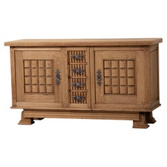 Chalet-Sideboard aus massiver Eiche, Frankreich, 1940