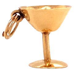 Chalice Cup Charm in 14 Karat Yellow Gold