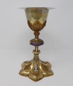 Chalice/ Paten, Silver Gilt, Louis Giles, Lyon