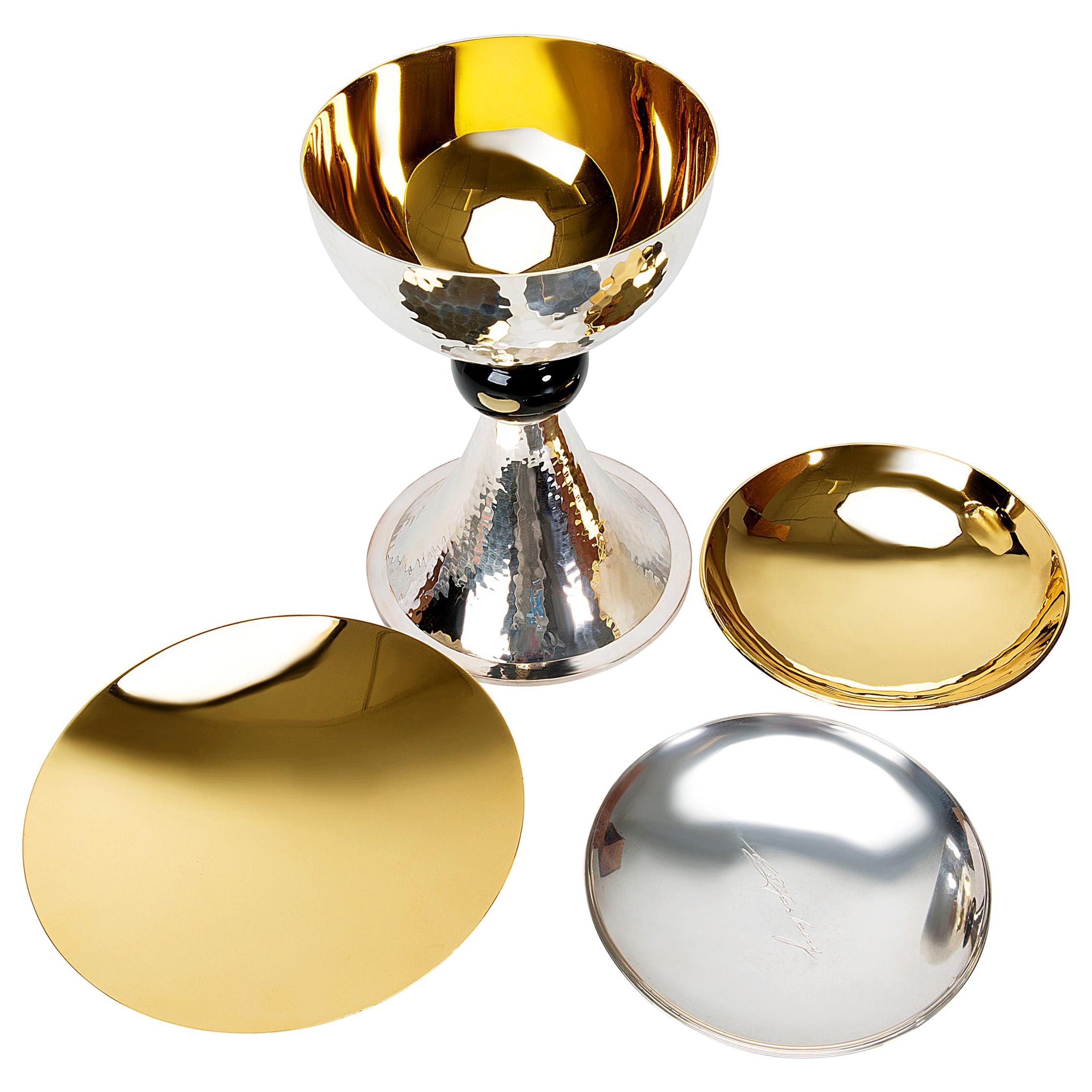 Chalice Set in Sterling Silver and Gold-Plated