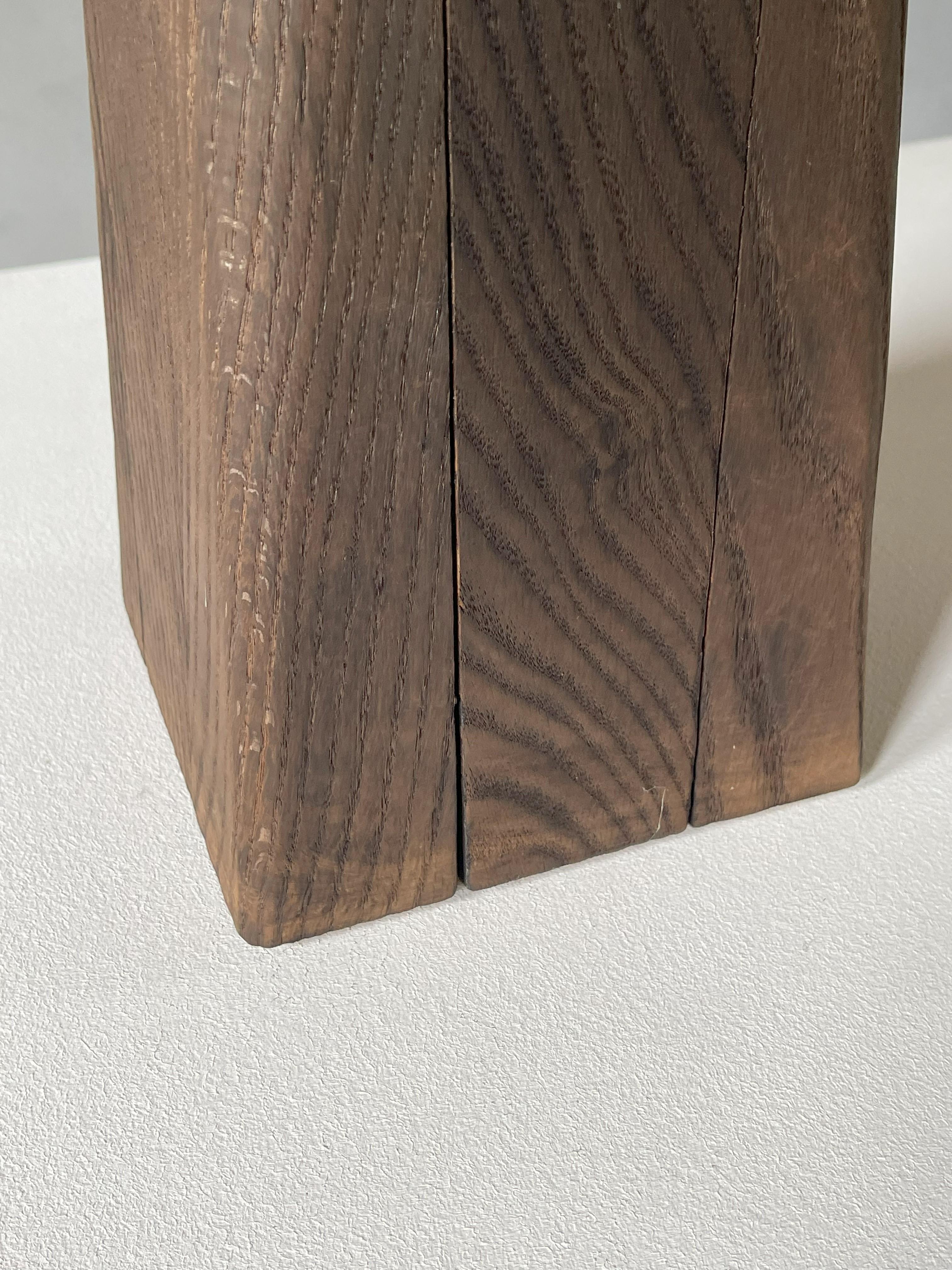 Chalice Vase Burnt Iroko Wood - Arno Declercq 1