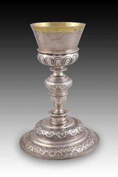 Chalice with Weight of Souls, Silver in Its Color and Gilt, Spain, 17th Century