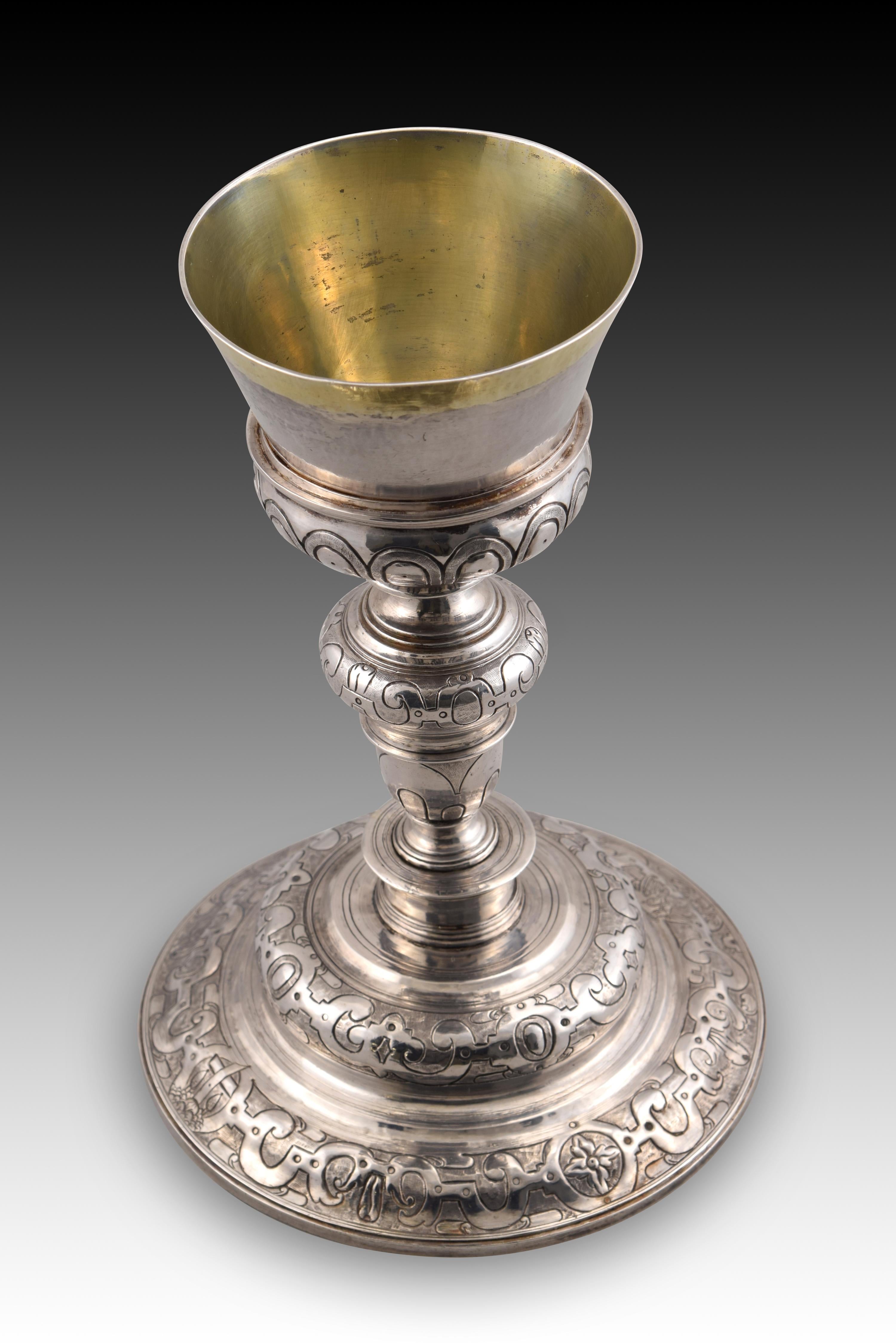 Chalice with Weight of Souls, Silver in Its Color and Gilt, Spain, 17th Century 1