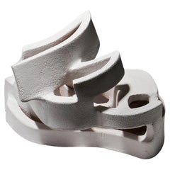 Escultura "Tiza" en gres blanco