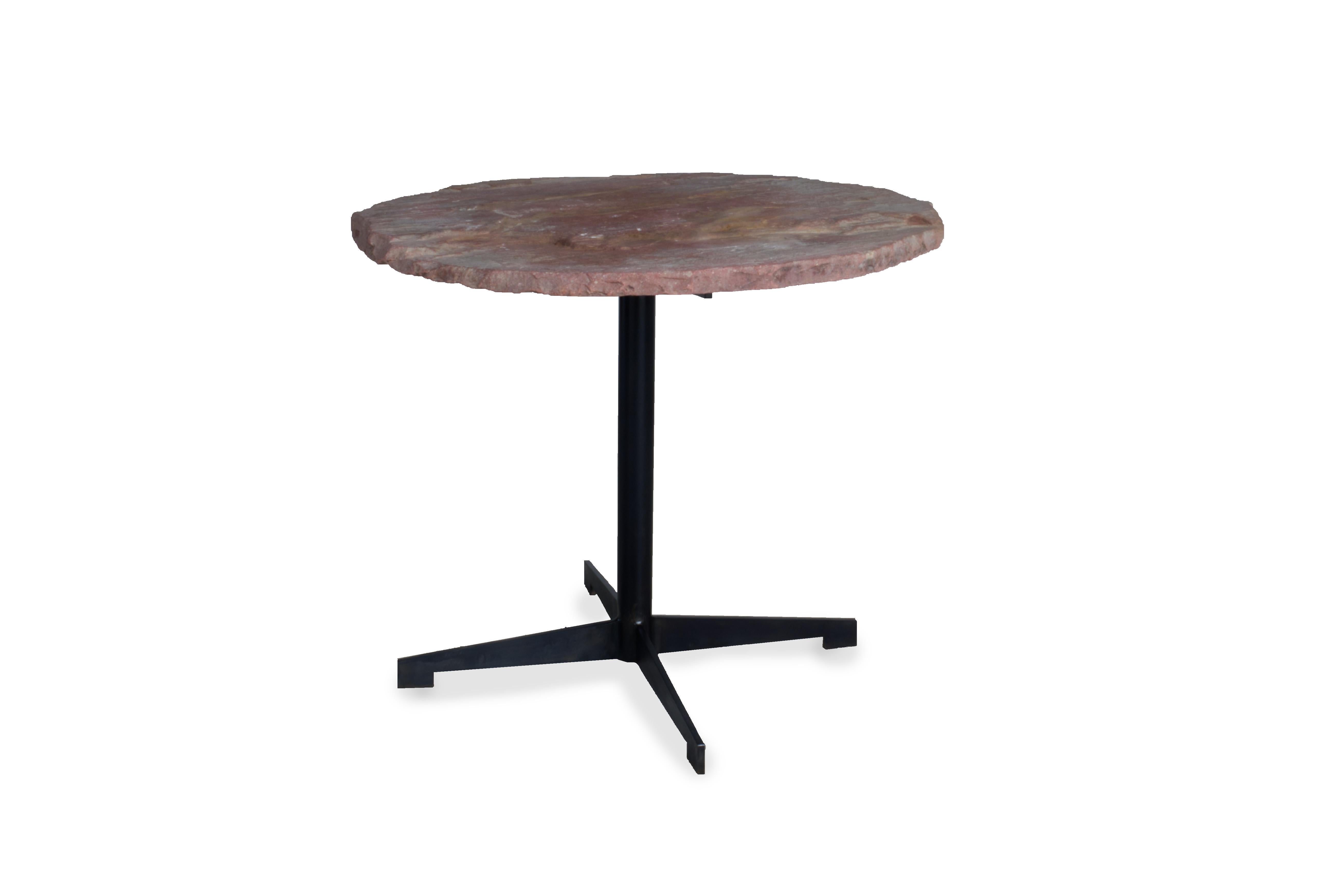 XXIe siècle et contemporain Chalkstone Top on Steel Base en vente
