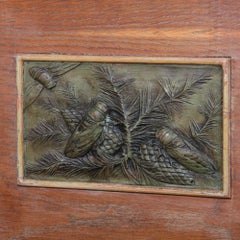 Buffet en chêne à effet « chalk-washed », fabrication artisanale française des années 1940