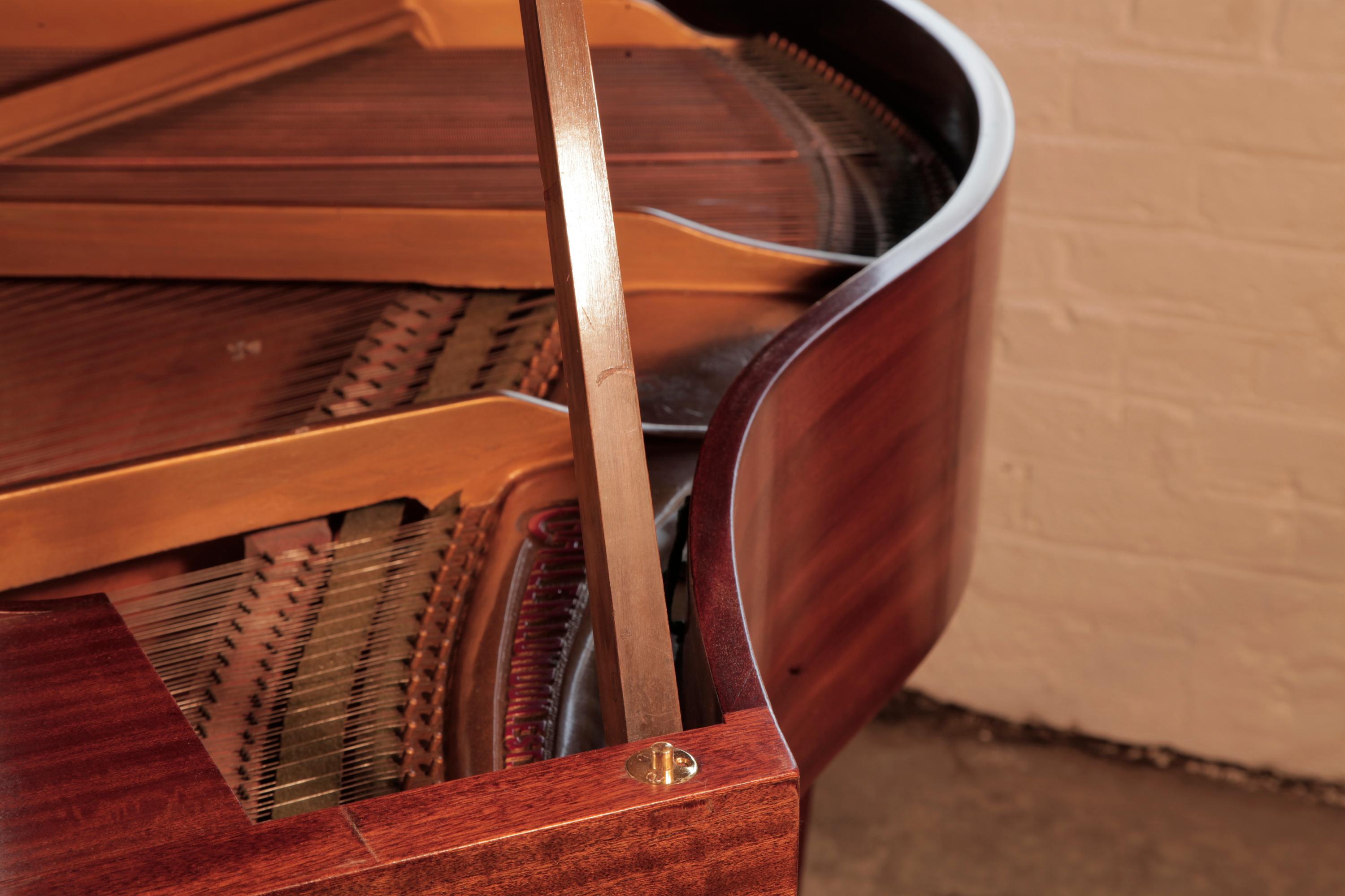 Mid-20th Century Challen Grand Piano Mahogany Former Property of Hurricane Smith Beatles Engineer