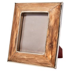 Petit cadre photo en bois et alpaga